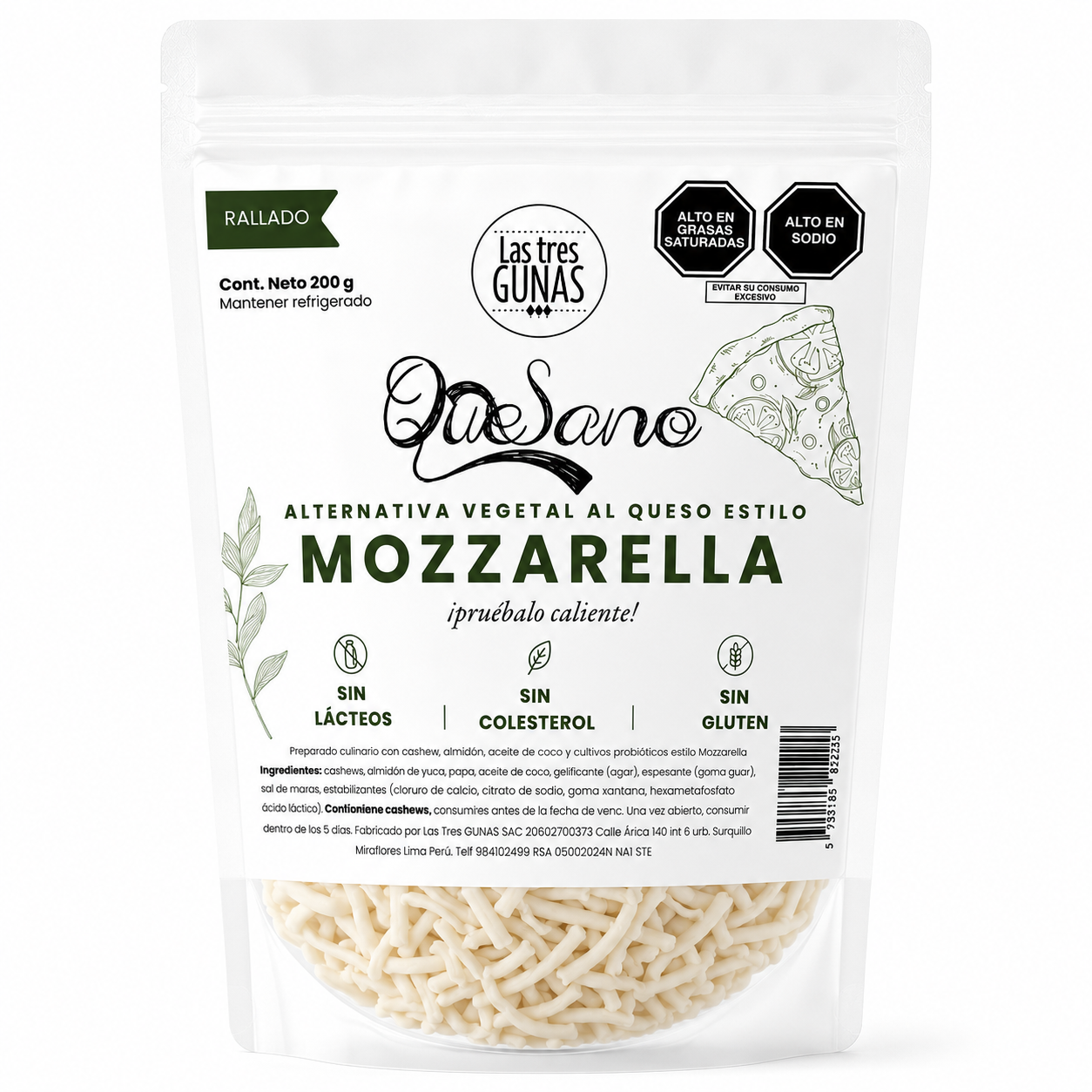 QueSano Mozzarella Rallado